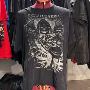 Avenged Sevenfold 2013 "Reaper Lantern" black t-shirt Size M Y2K